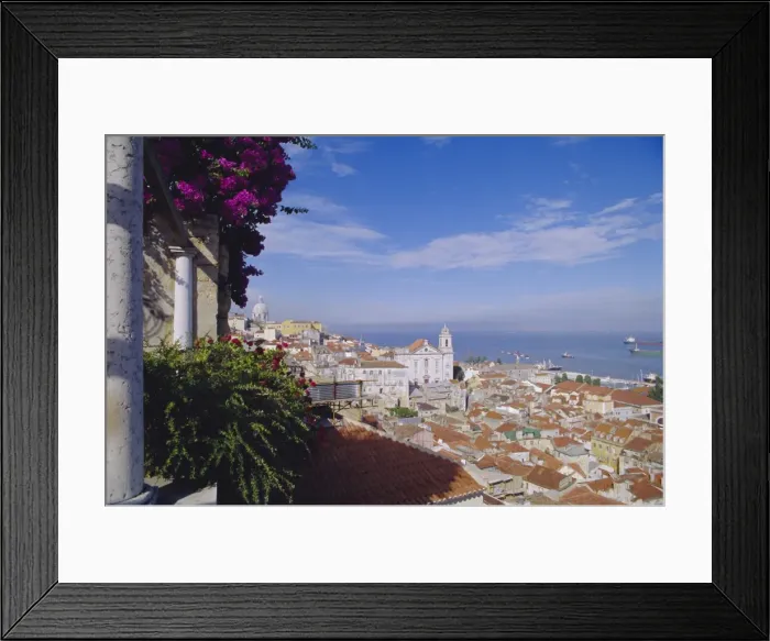 Framed Print : Alfama and Rio Tejo (Tagus River) Framed Print : Alfama and Rio Tejo (Tagus River)