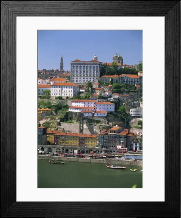Framed Print : The Ribeira district on the waterfront of the Douro River Framed Print : The Ribeira district on the waterfront of the Douro River