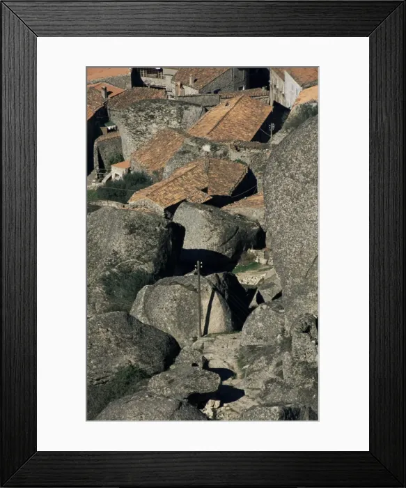 Framed Print : Village set on granite hill Framed Print : Village set on granite hill