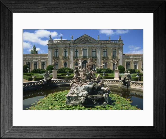 Framed Print : Fountain in front of the Queluz Palace in Lisbon Framed Print : Fountain in front of the Queluz Palace in Lisbon