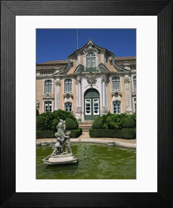 Framed Print : Fountain in front of the Queluz Palace in Lisbon Framed Print : Fountain in front of the Queluz Palace in Lisbon