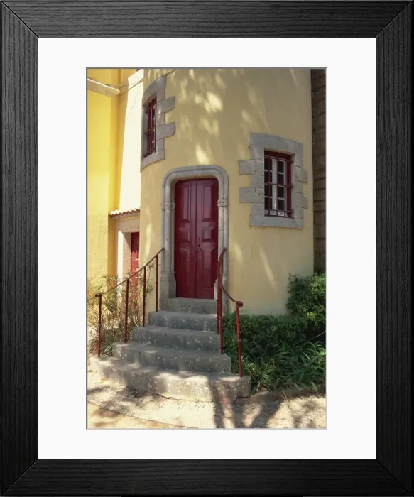 Framed Print : Detail of a doorway in the town of Cascais Framed Print : Detail of a doorway in the town of Cascais