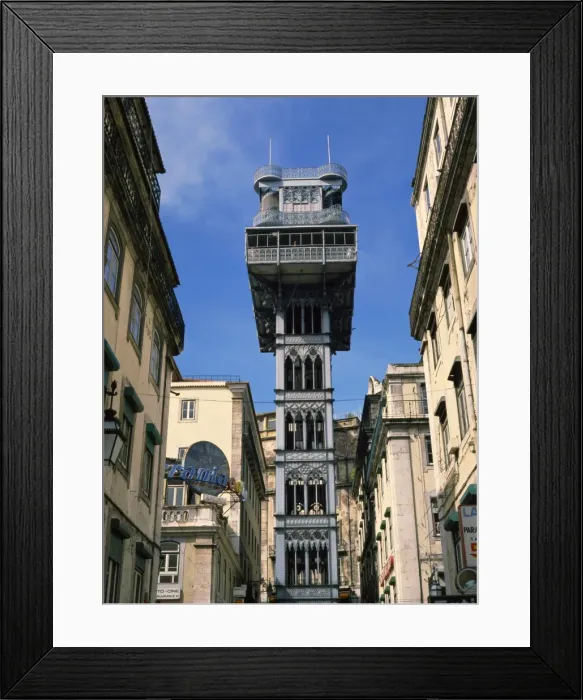 Framed Print : The Santa Justa Lift Framed Print : The Santa Justa Lift