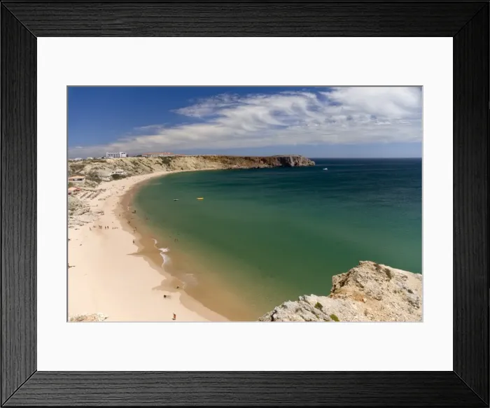 Framed Print : A beach at Sagres