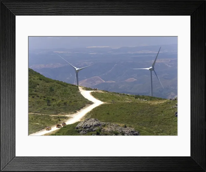 Framed Print : Tourist take a tour in jeeps on Mount Foia near Monchique Framed Print : Tourist take a tour in jeeps on Mount Foia near Monchique