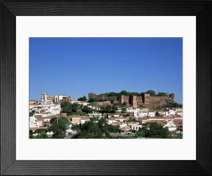 Framed Print : Castel dos Mouros overlooking town Framed Print : Castel dos Mouros overlooking town