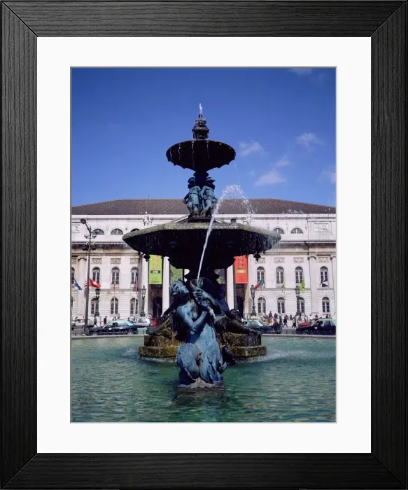 Framed Print : Fountain and National Theatre D Framed Print : Fountain and National Theatre D