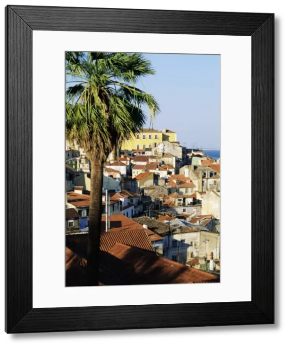 Framed Print : View of Alfama district and the Tagus River Framed Print : View of Alfama district and the Tagus River