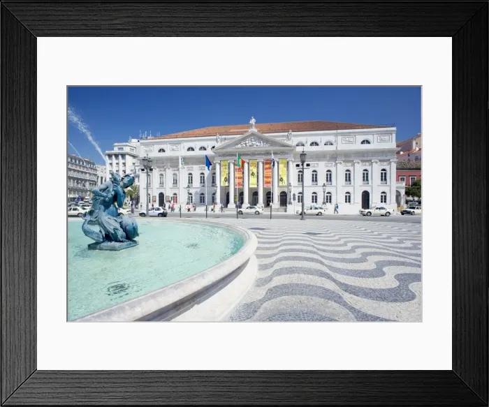 Framed Print : Praca Dom Pedro IV (Rossio Square) and Lisbon Opera House Framed Print : Praca Dom Pedro IV (Rossio Square) and Lisbon Opera House