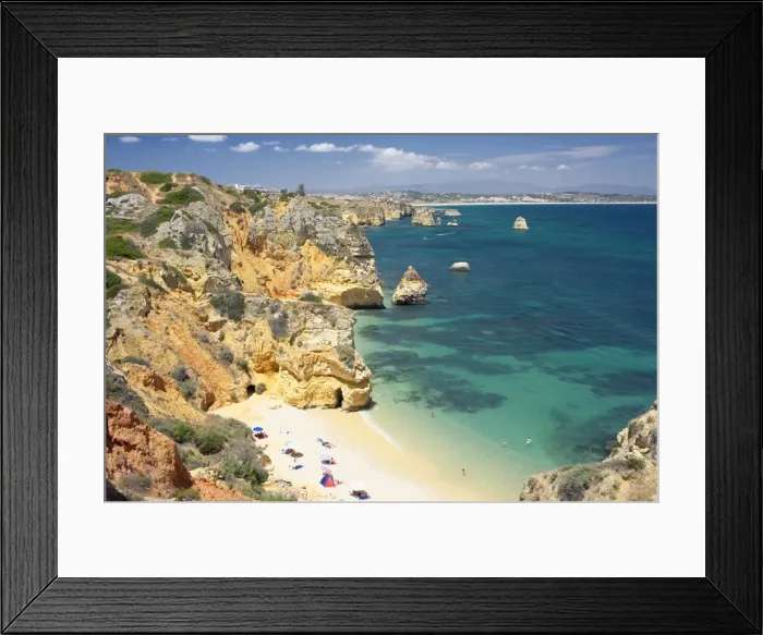 Framed Print : Praia do Camilo (Camilo beach) and coastline Framed Print : Praia do Camilo (Camilo beach) and coastline
