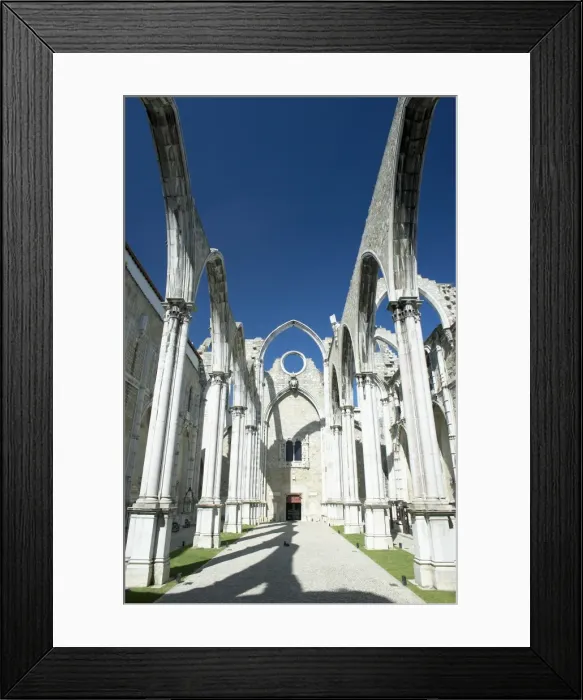 Framed Print : Church do Carmo ruins (demolished by the 1755 earthquake) Framed Print : Church do Carmo ruins (demolished by the 1755 earthquake)