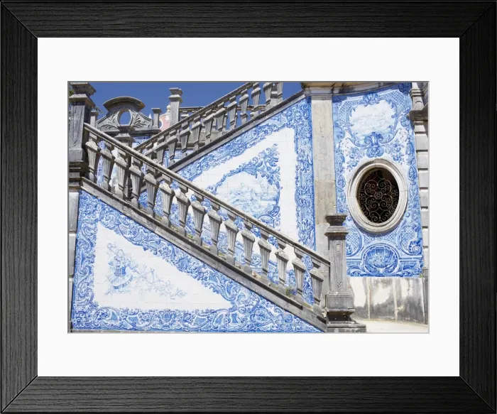 Framed Print : Mosaic staircase