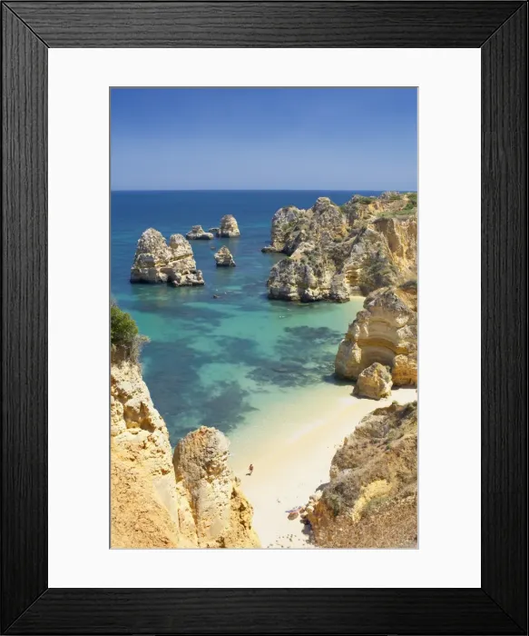 Framed Print : Praia do Camilo (Camilo beach) and coastline Framed Print : Praia do Camilo (Camilo beach) and coastline