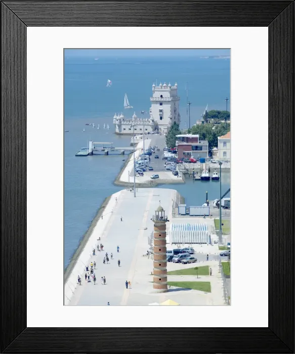 Framed Print : Aerial view of Belem Tower Framed Print : Aerial view of Belem Tower