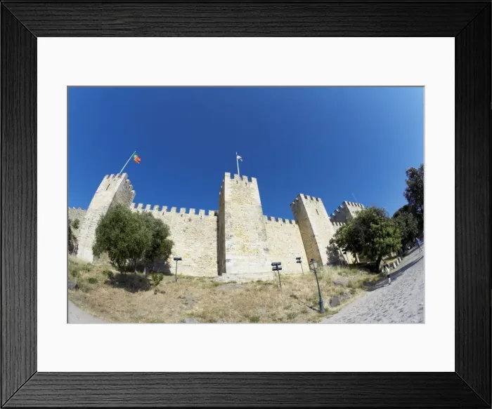 Framed Print : Castelo Sao George (St Framed Print : Castelo Sao George (St