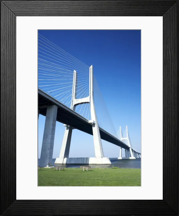 Framed Print : Vasco da Gama bridge over the Rio Tejo (Tagus River) Framed Print : Vasco da Gama bridge over the Rio Tejo (Tagus River)