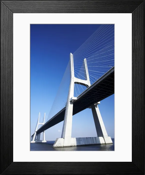 Framed Print : Vasco da Gama bridge over the Tejo river Framed Print : Vasco da Gama bridge over the Tejo river