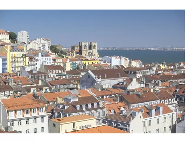 View of Lisbon old centre