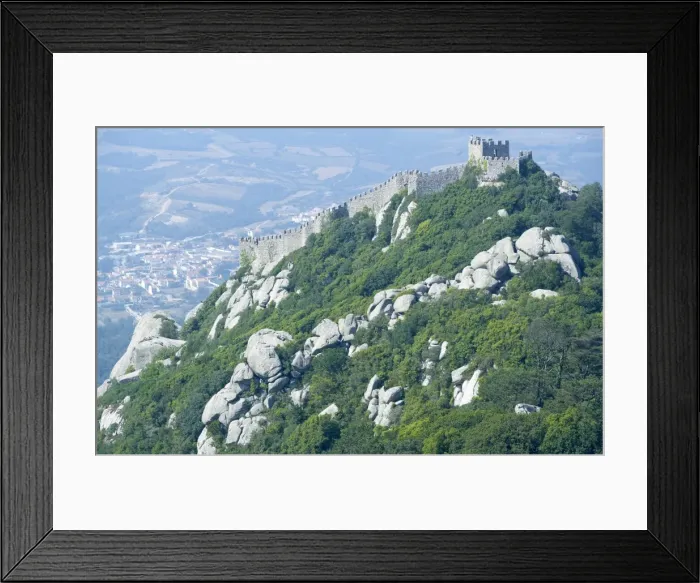 Framed Print : View of Castelo ds Mouros (Moorish Castle) Framed Print : View of Castelo ds Mouros (Moorish Castle)