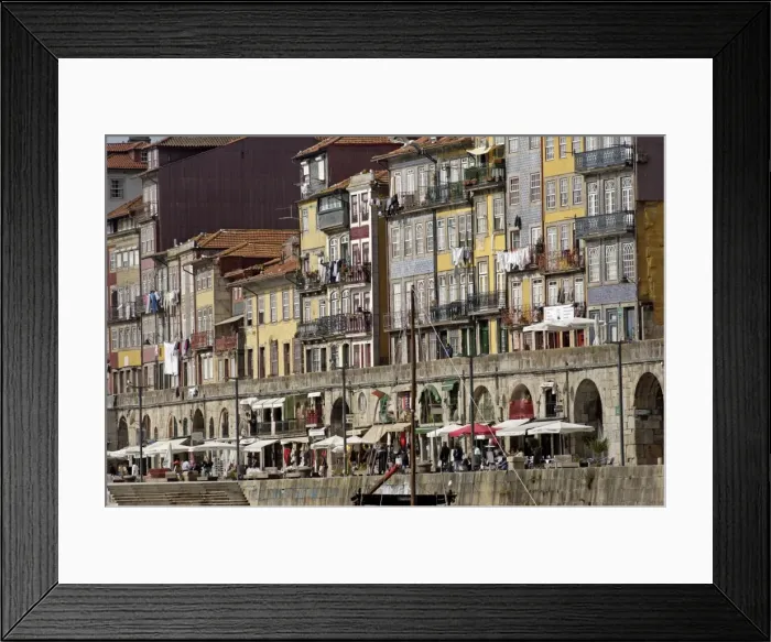 Framed Print : Riverside quarter of Ribeira Framed Print : Riverside quarter of Ribeira
