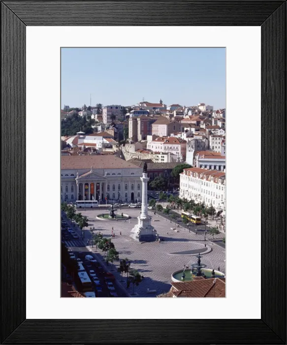 Framed Print : View over Rossio Square Framed Print : View over Rossio Square