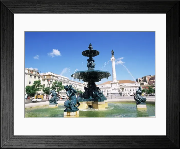 Framed Print : Rossio Square Framed Print : Rossio Square