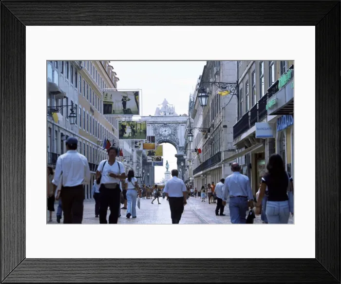 Framed Print : Rua Augusta Framed Print : Rua Augusta