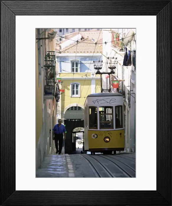 Framed Print : Funicular at Elevador da Bica Framed Print : Funicular at Elevador da Bica