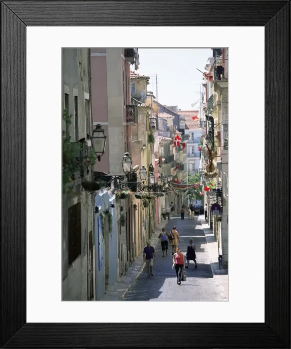 Framed Print : Street in Bairro Alto Framed Print : Street in Bairro Alto