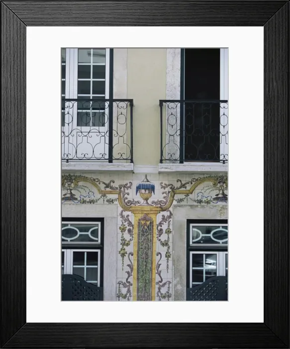 Framed Print : Typical azulejos (painted tiles) Framed Print : Typical azulejos (painted tiles)