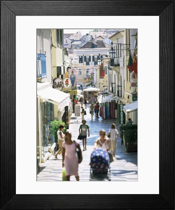 Framed Print : The main shopping street Framed Print : The main shopping street