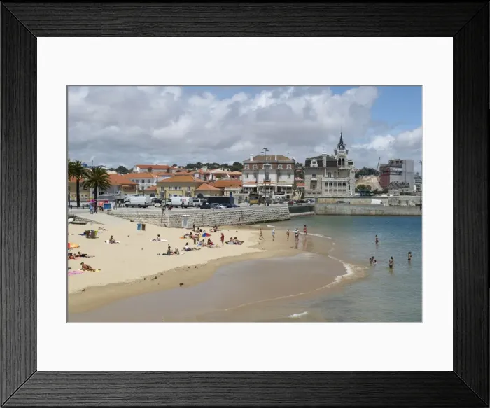 Framed Print : Beach and Harbour Framed Print : Beach and Harbour