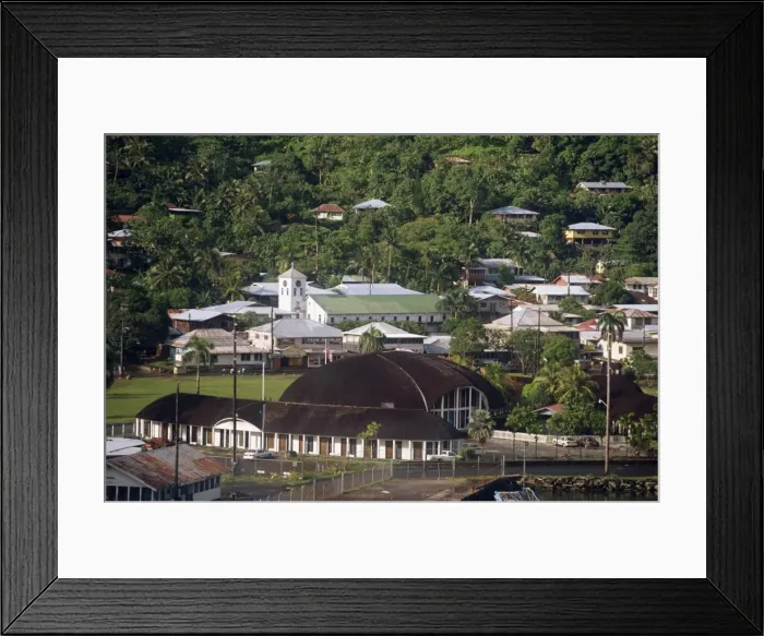 Framed Print : The town of Pago Pago on U Framed Print : The town of Pago Pago on U