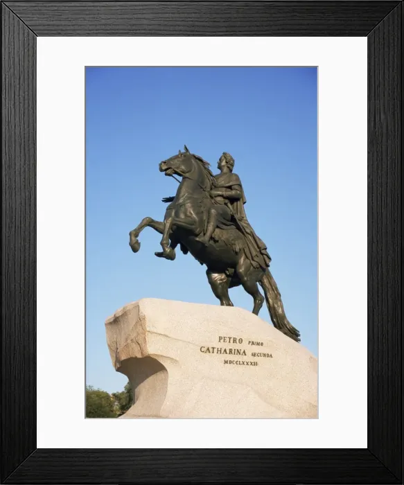 Framed Print : Statue of Peter the Great, 1782, St Framed Print : Statue of Peter the Great, 1782, St