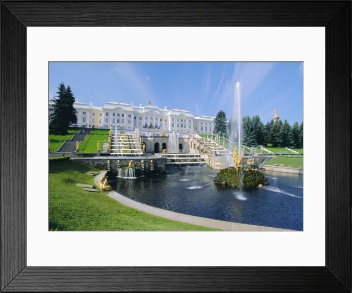 Framed Print : Summer Palace at Petrodvorets, St Framed Print : Summer Palace at Petrodvorets, St
