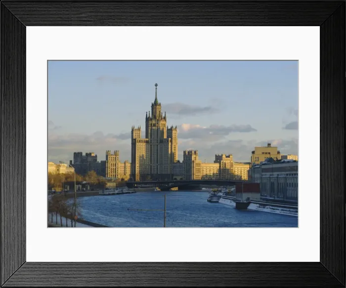 Framed Print : Skyscraper by the Moskva River Framed Print : Skyscraper by the Moskva River