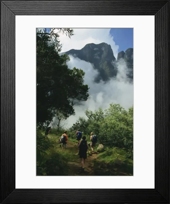Framed Print : Trekking, Cirque de Salazie Framed Print : Trekking, Cirque de Salazie