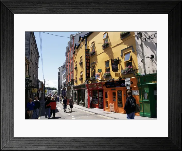 Framed Print : Colourful facades Framed Print : Colourful facades