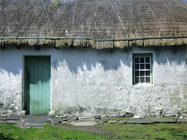 Typical thatched Irish cottage near Glencolumbkille