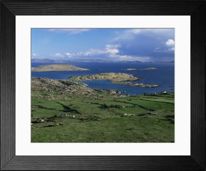 Framed Print : Coastline of the Iveragh Peinsula looking towards Bera Peninsula Framed Print : Coastline of the Iveragh Peinsula looking towards Bera Peninsula