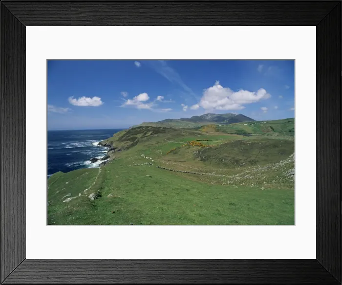 Framed Print : Coastline and hills near the Slieve League cliffs Framed Print : Coastline and hills near the Slieve League cliffs