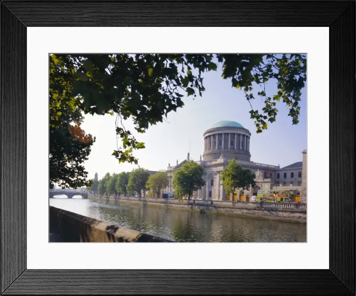 Framed Print : The Four Courts and River Liffey Framed Print : The Four Courts and River Liffey