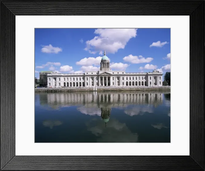 Framed Print : Customs House and River Liffey