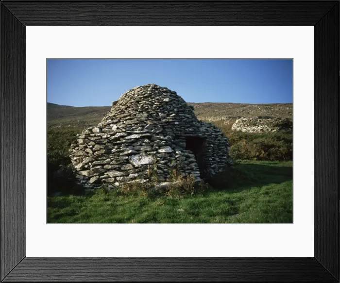 Framed Print : Ancient Roman beehive huts