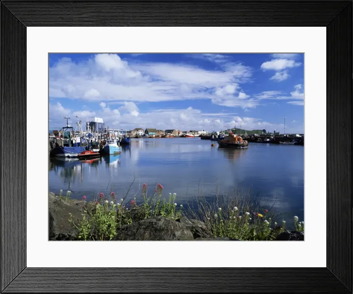 Framed Print : Fishing vessels moored along the West Pier Framed Print : Fishing vessels moored along the West Pier
