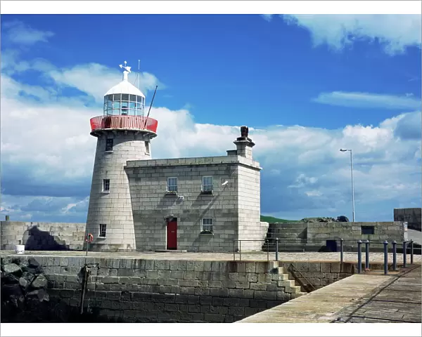 Howth Pier-head lighthouse dating from 1818