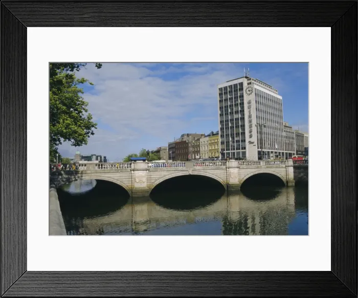 Framed Print : O Connell Bridge over the River Liffey Framed Print : O Connell Bridge over the River Liffey