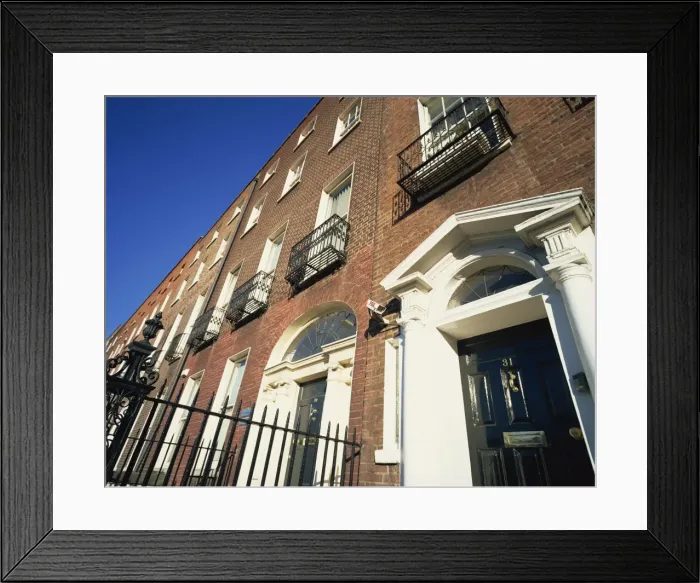 Framed Print : Georgian Terrace Framed Print : Georgian Terrace
