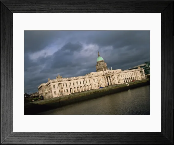 Framed Print : Custom House on River Liffey Framed Print : Custom House on River Liffey
