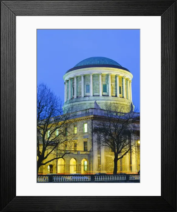 Framed Print : The Four Courts at dusk Framed Print : The Four Courts at dusk